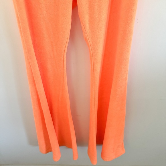 NWT ERL Venice Beach Orange Elasticized Flare Leg Pants L - Picture 4 of 9